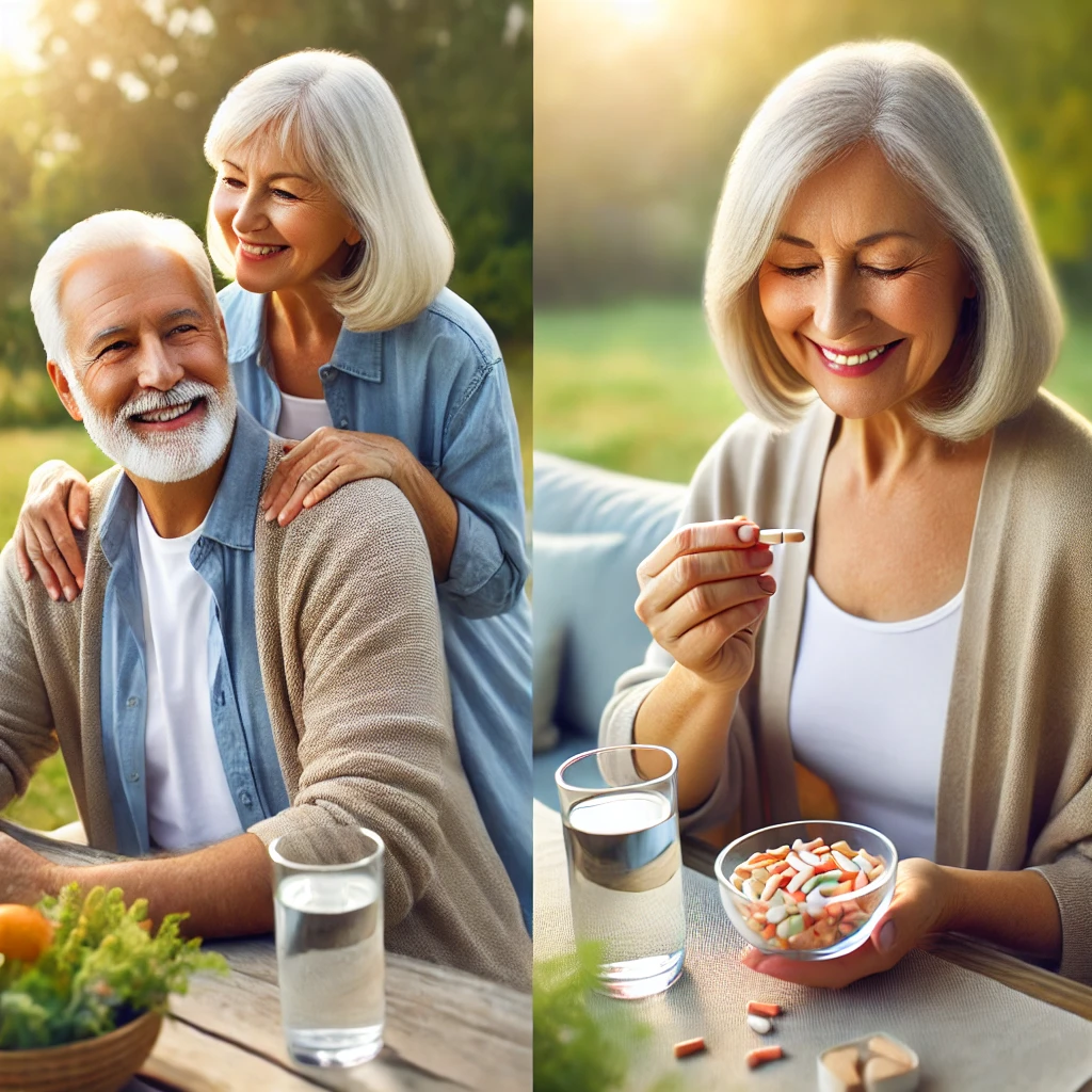 건강한 노년을 보내는 부모님의 모습