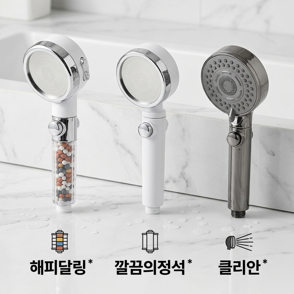 샤워기헤드 추천 3종 비교