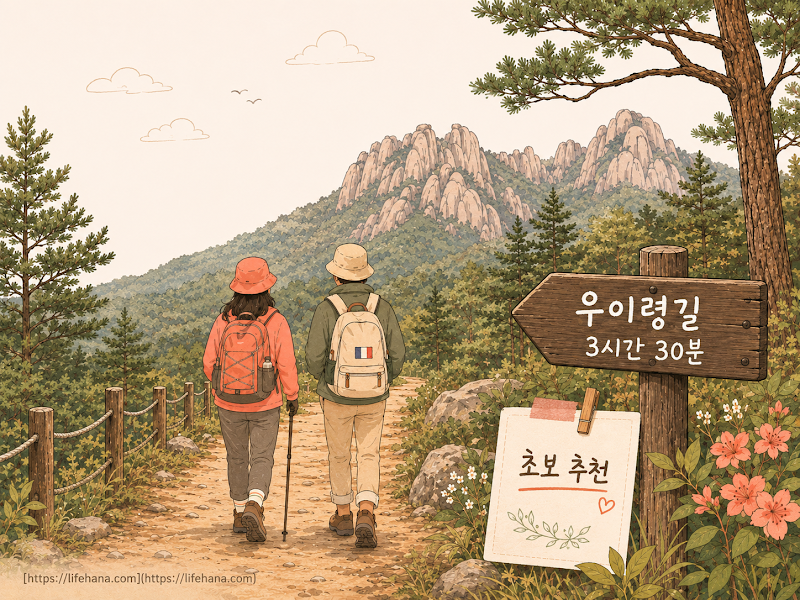 초보 추천 코스 요약