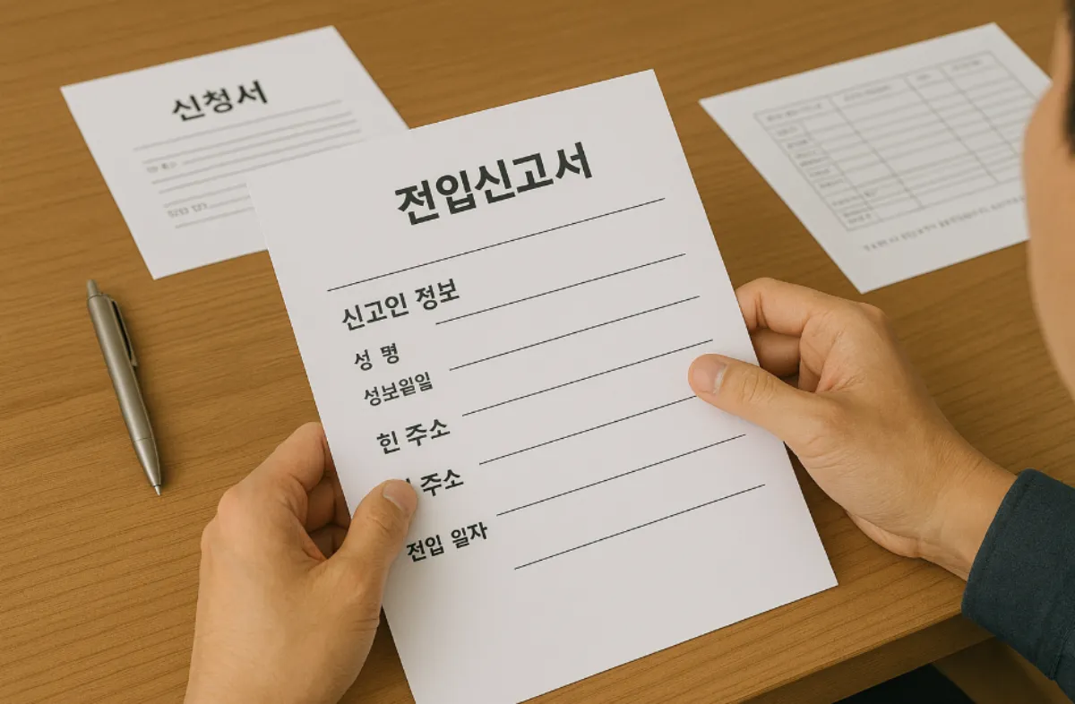 전입신고 서류
