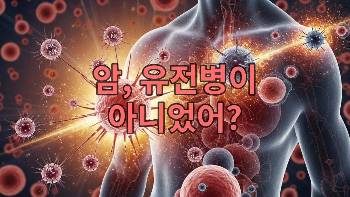 활발하게 암세포와 싸우는 면역 세포들, 인체를 지키는 면역 군대의 개념 이미지.