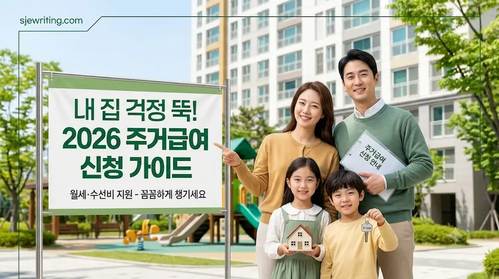 주거급여 신청방법 2026 소득기준 지원금액 신청절차 총정리