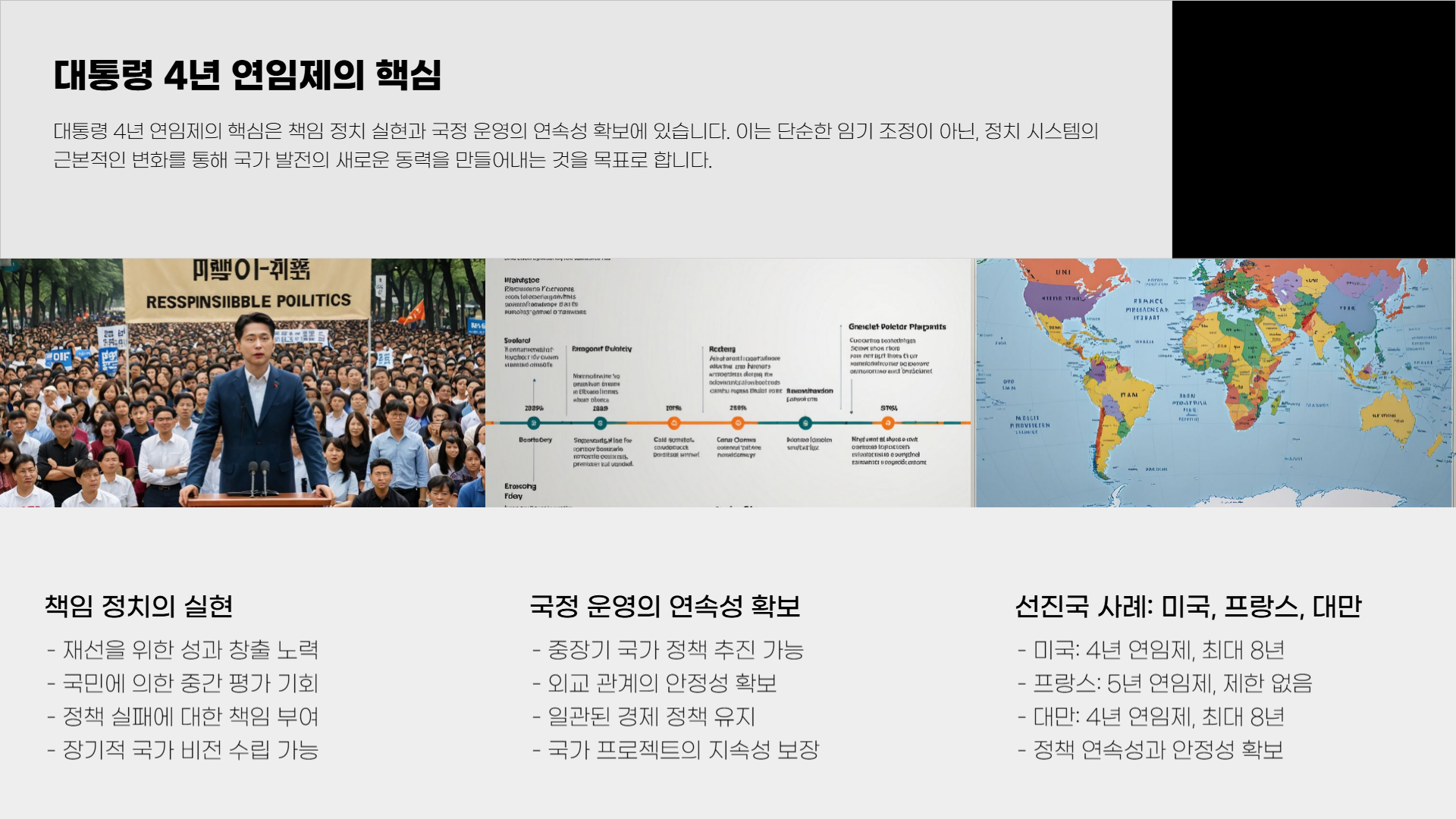 대통령 4년 연임제