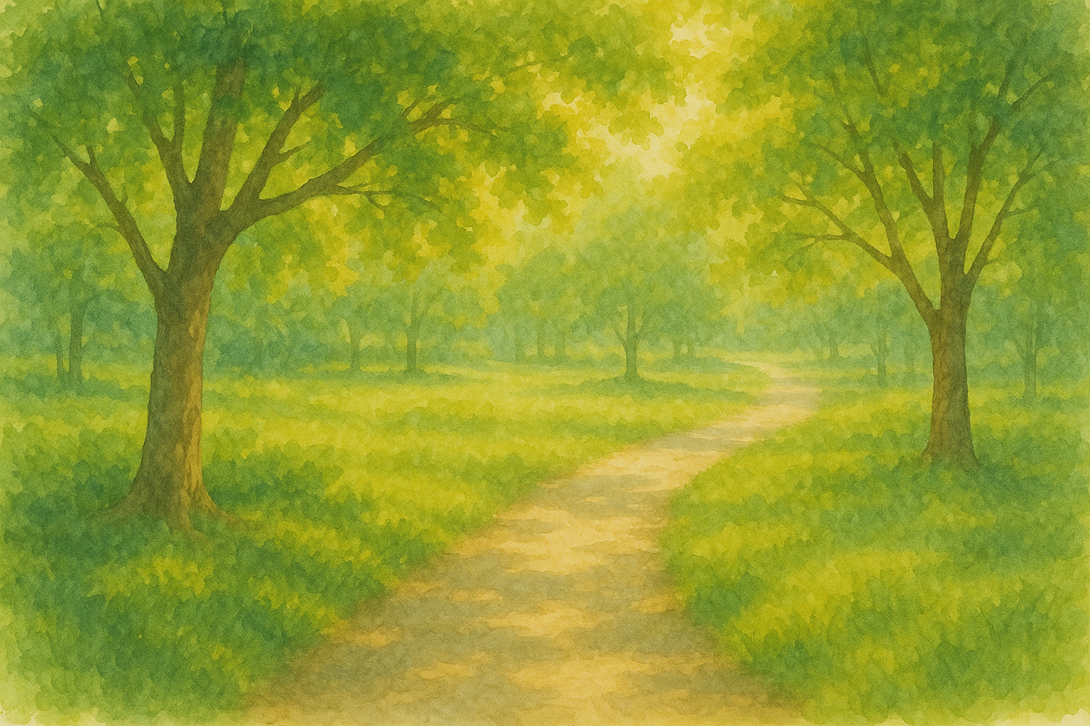 햇살 가득한 공원 길