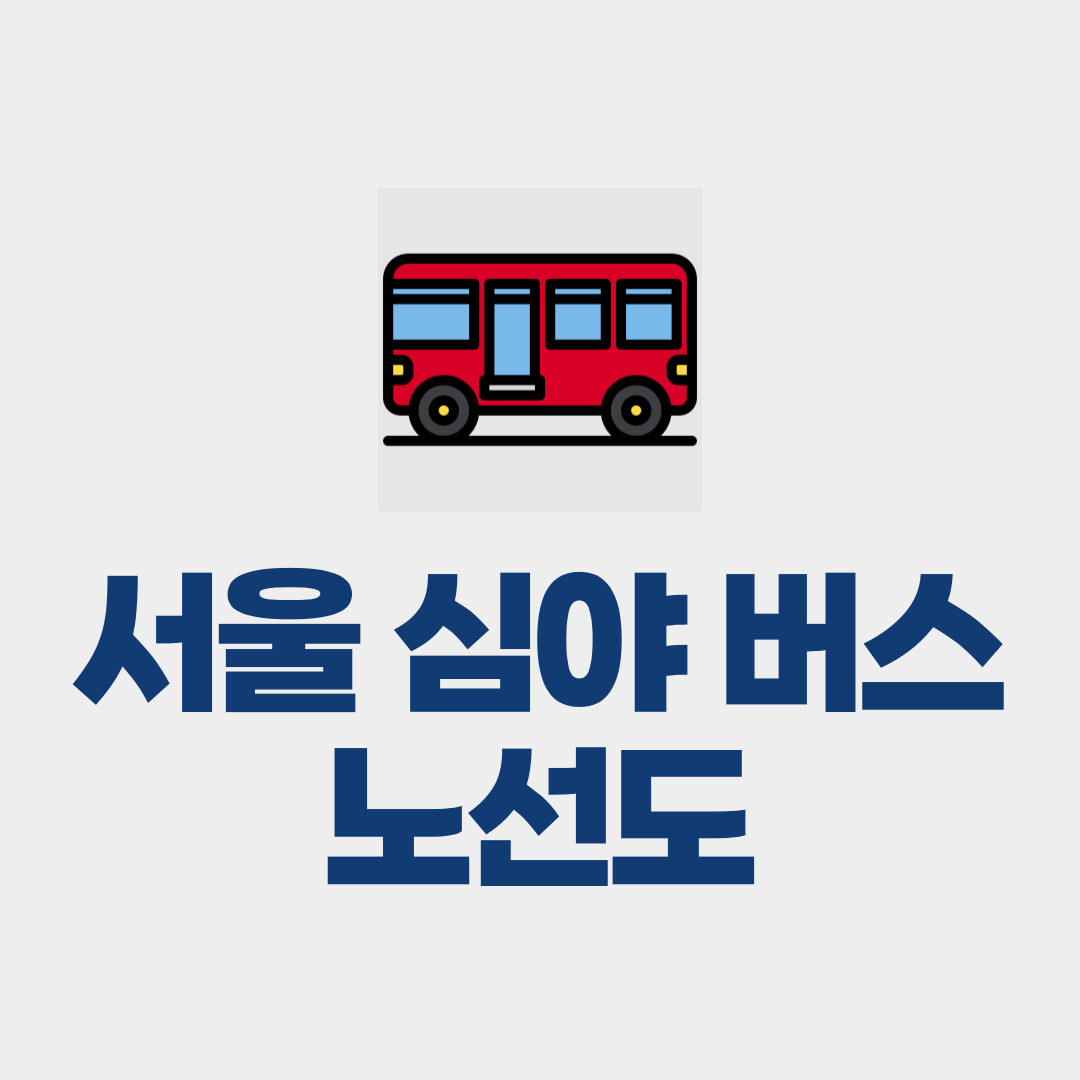서울 심야 버스 노선도