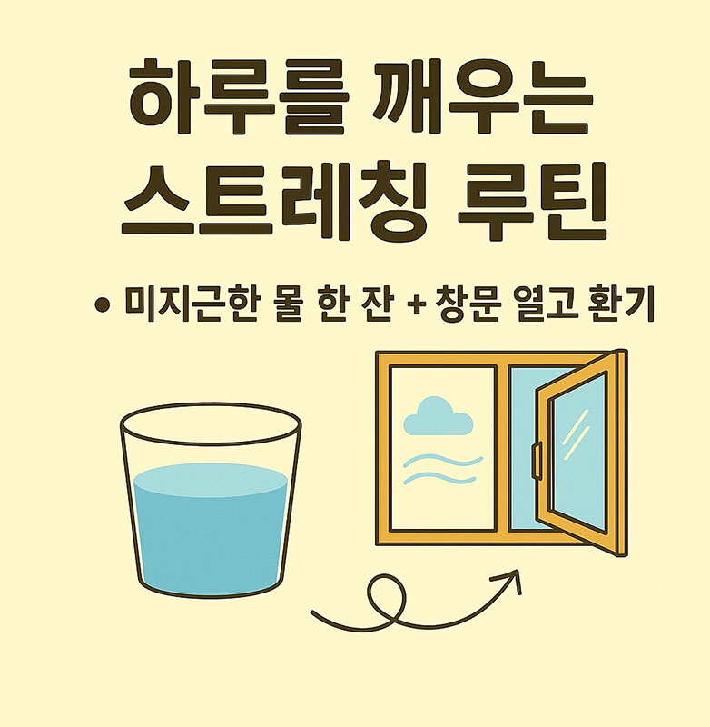 하루를 깨우는 스트레칭 루틴