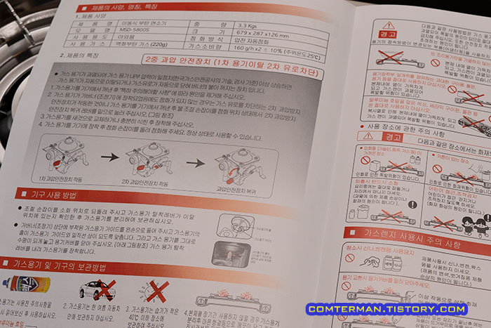 맥스 MSD-5800S 안전장치 설명서