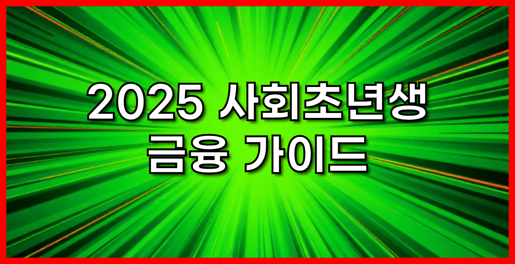 2025 사회초년생을 위한 금융 가이드