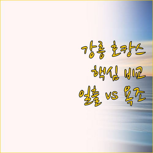 침대에서 보는 동해 일출 vs 넓은 ..