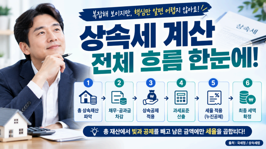 상속세계산 전체 흐름 한눈에!