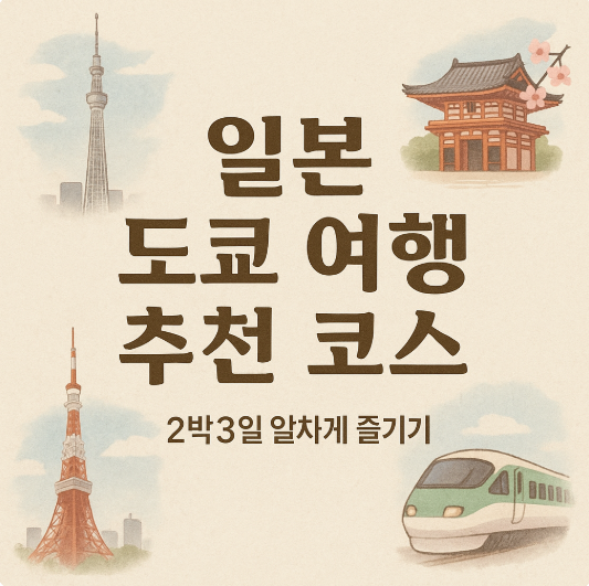 일본 도쿄 여행 추천 코스 – 2박3일