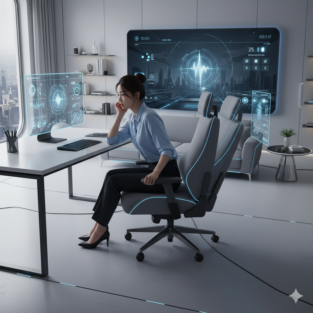 AI가구 스마트오피스 피지컬AI 코아스 모션데스크