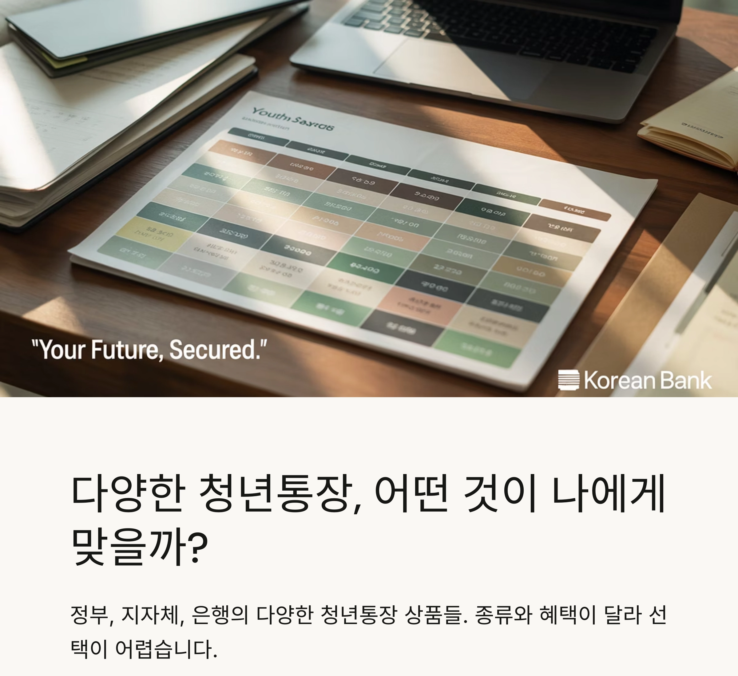 청년통장 혜택 비교, 어떤 통장이 유리할까?