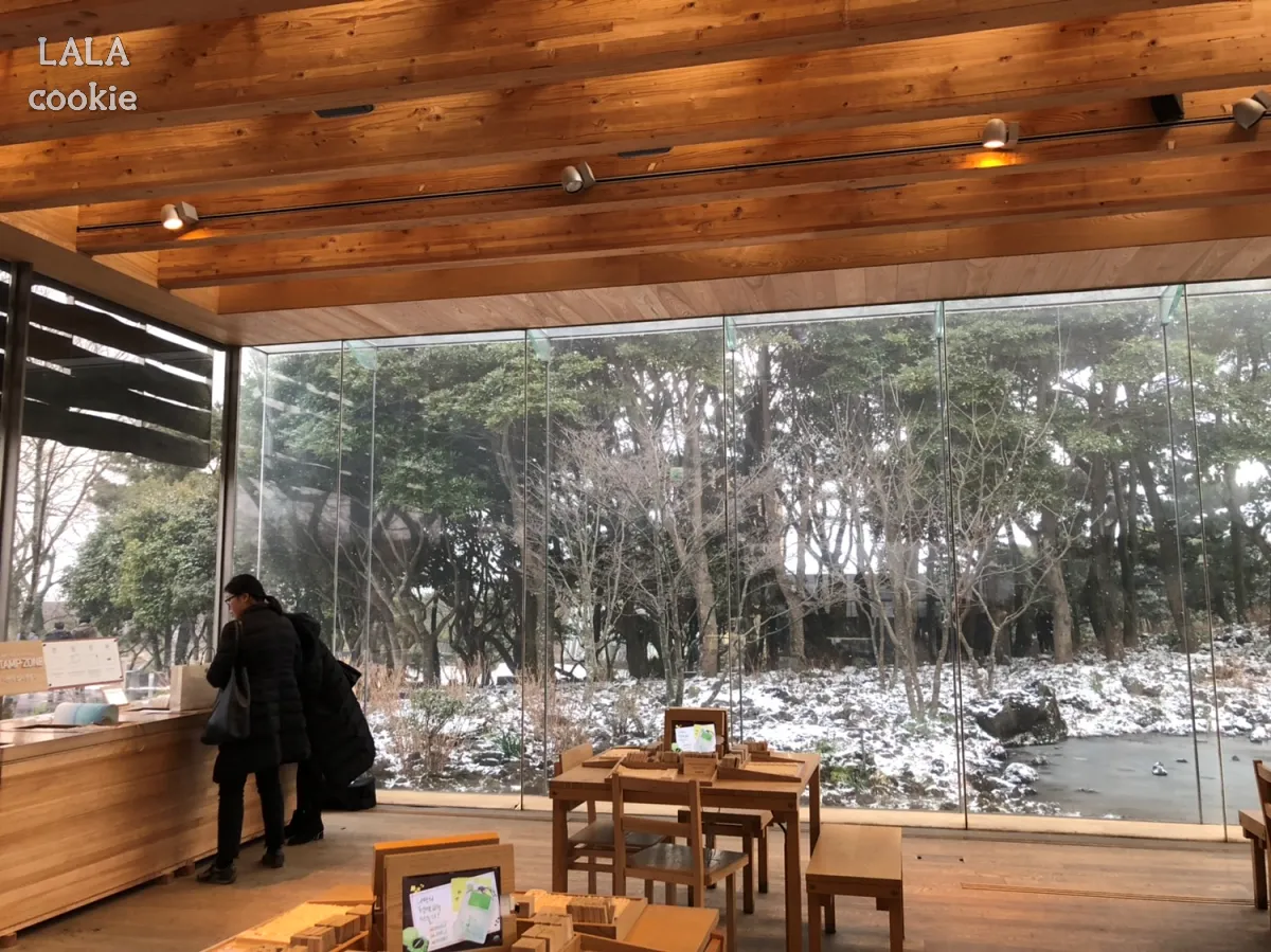 제주도-겨울-여행-코스-추천-오설록-창밖의-눈