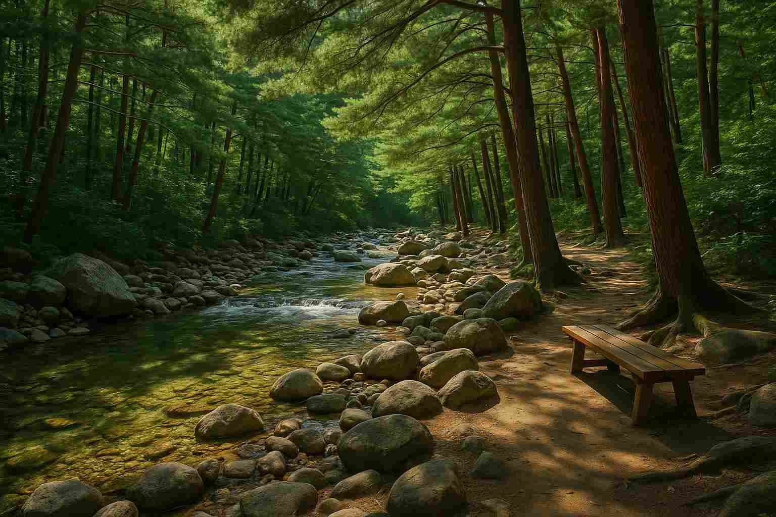 하동 송림공원 계곡