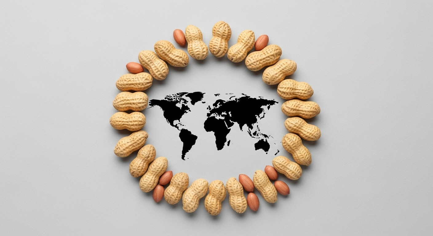 세계 땅콩 비교 (종류별 단백질, 엽산 함량)