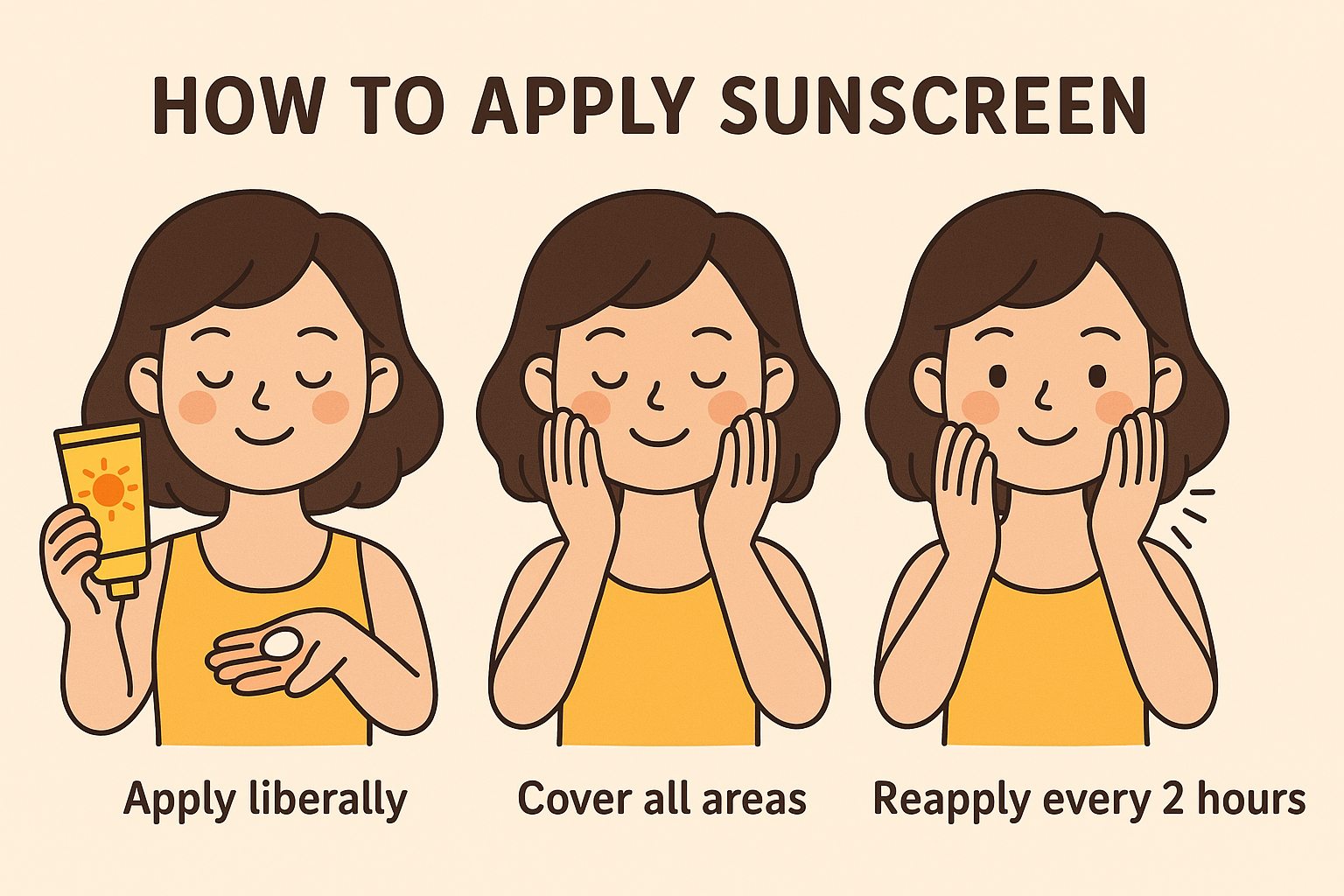 광노화 예방하기: 매일 10분 자외선 차단제 사용법