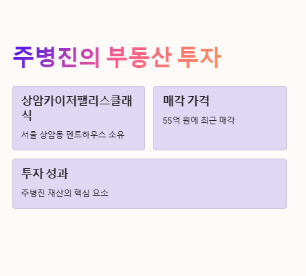 주병진 재산