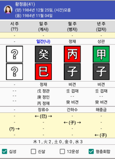 황정음 사주 썸네일