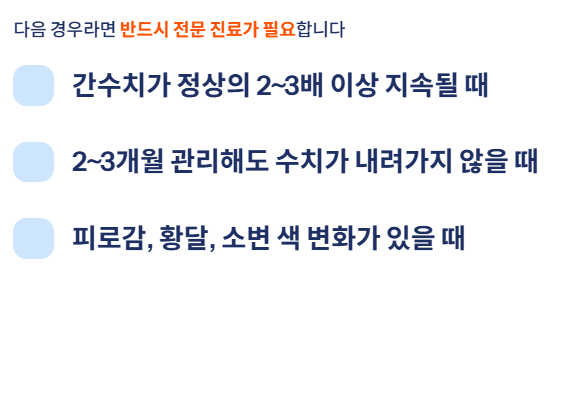 간수치 내리는 방법