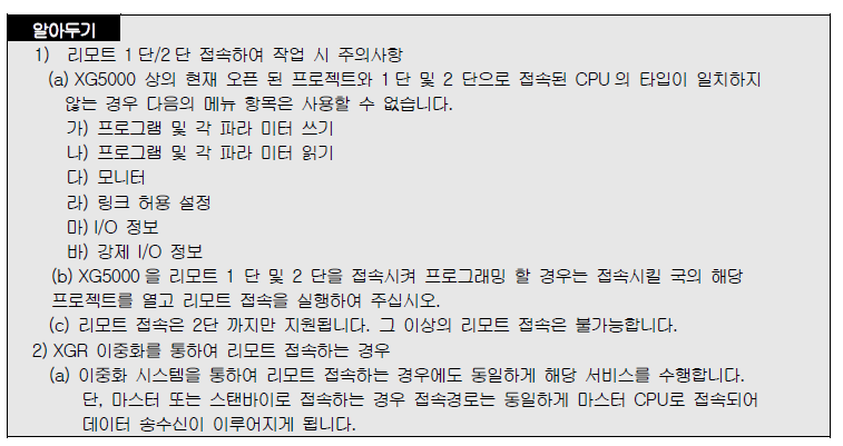 XBL-EMTA 사용설명서 - 제 9 장 리모트 통신 제어 - 9.2 XG5000의 설정과 접속 - 9.2.4 이더넷에 연결된 PC에서 직접 리모트 2단 접속 XBL-EMTA 사용설명서 - 제 9 장 리모트 통신 제어 - 9.2 XG5000의 설정과 접속 - 9.2.4 이더넷에 연결된 PC에서 직접 리모트 2단 접속