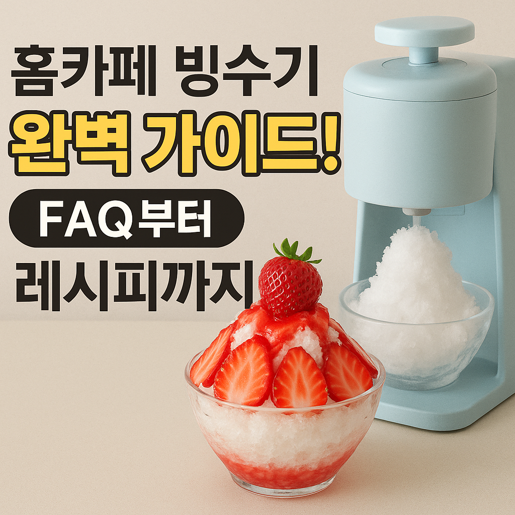 홈카페 빙수기