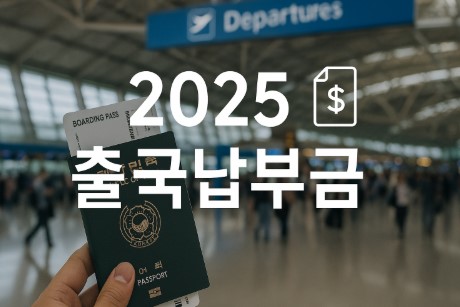 2025년 출국납부금 제도 변화
