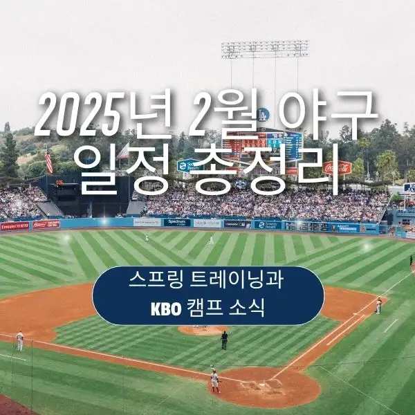 2025년 2월 야구 일정