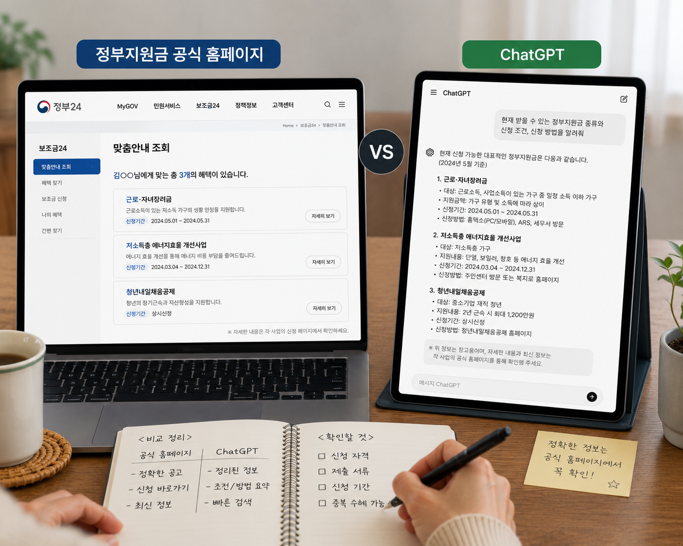 공식 홈페이지에서 다시 확인하기