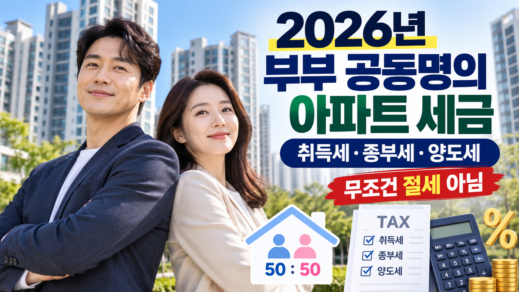 부부 공동명의 아파트 세금