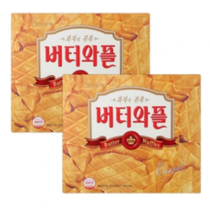 크라운 버터와플&#44; 316g&#44; 2개
