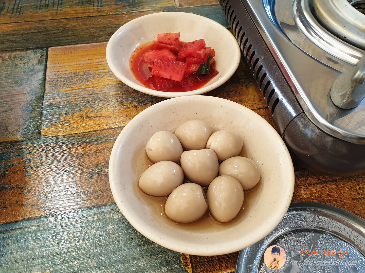 무절임과 메추리알 조림