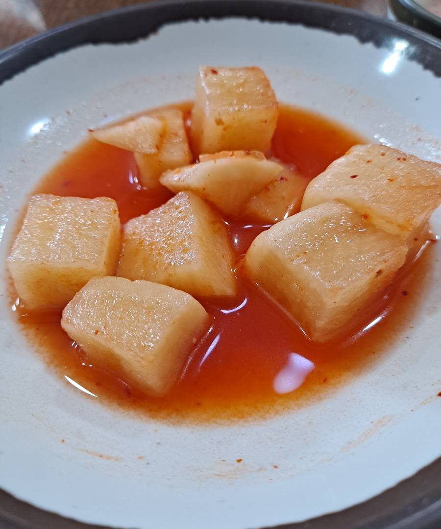 진천토종순대 깍두기