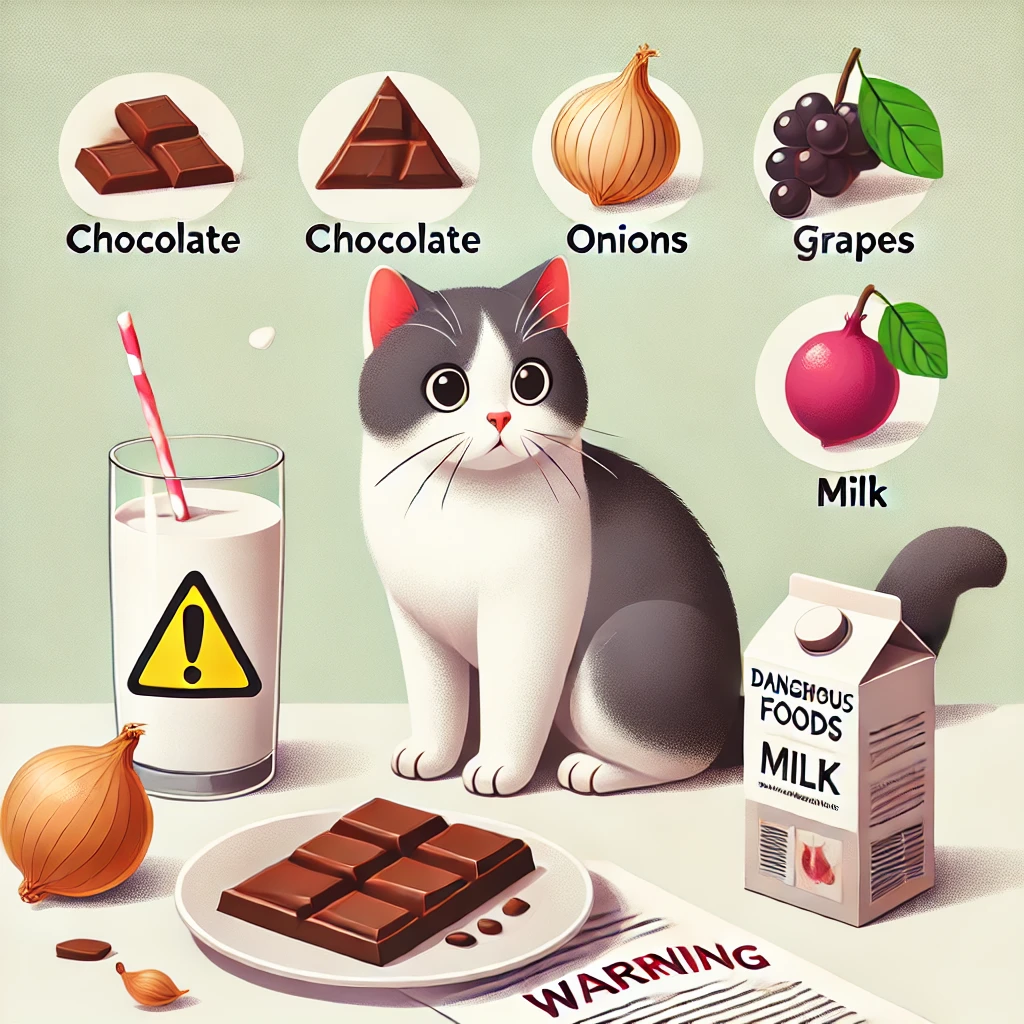 고양이가 먹으면 위험한 음식 10가지와 그 이유