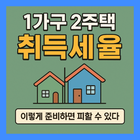 1가구 2주택 취득세율