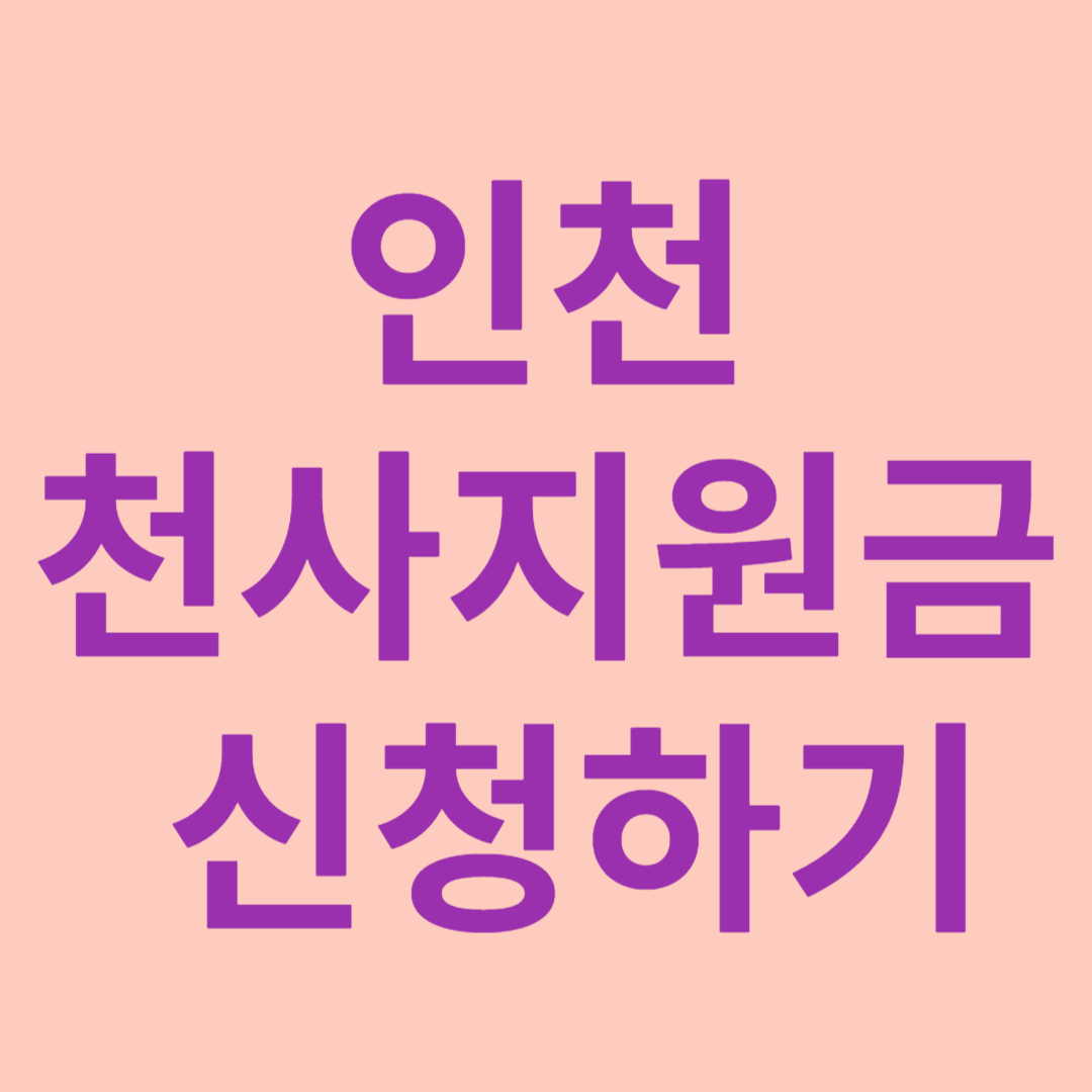 인천 천사지원금