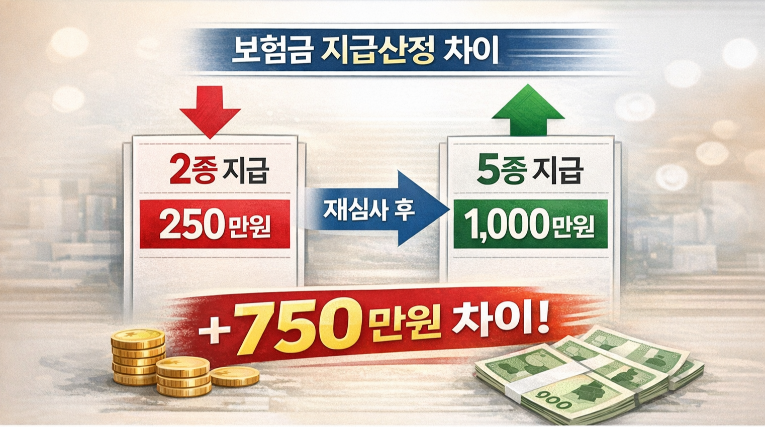 뇌수막종 수술 보험금 차이, 2종 250만원에서 5종 1000만원으로 재산정된 사례