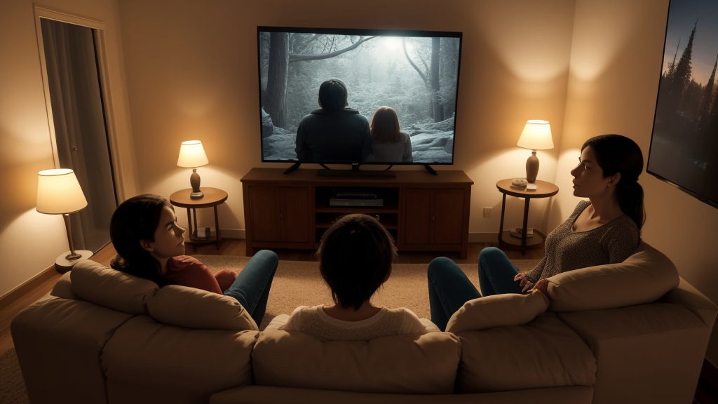 프리미엄 요금제로 4K 화질 콘텐츠를 시청하는 모습