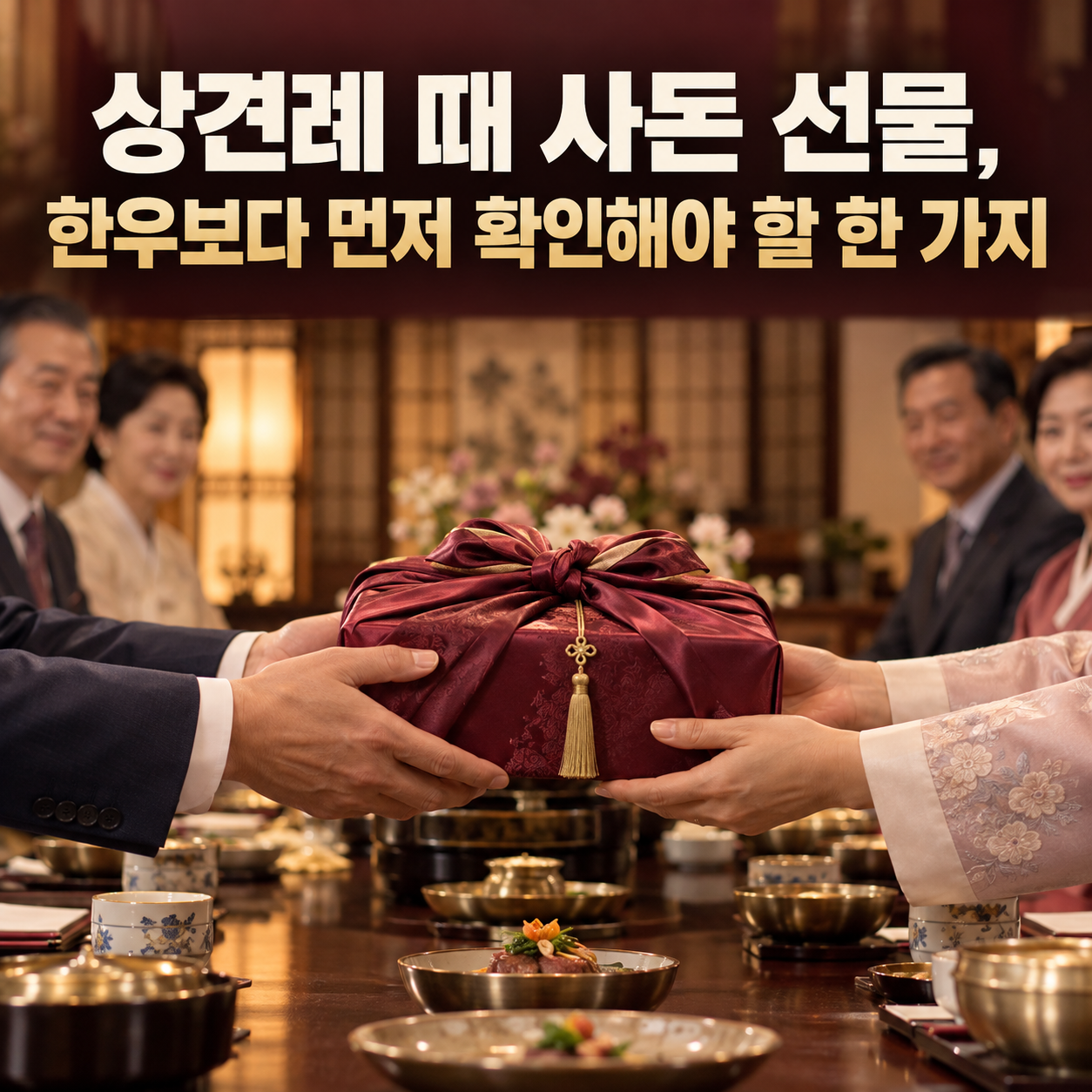 상견례 때 사돈 선물 한우보다 먼저 확인해야 할 한 가지
