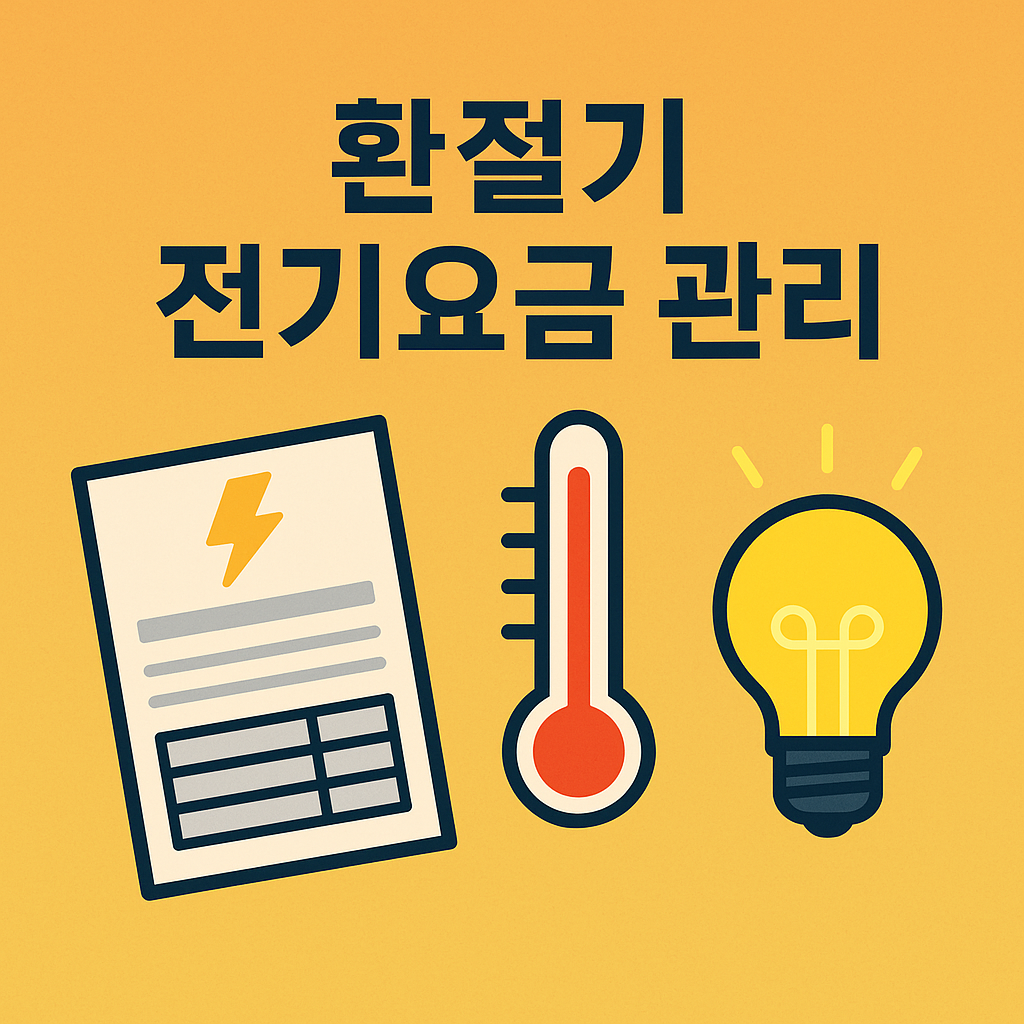 환절기 전기요금 관리 관련 이미지