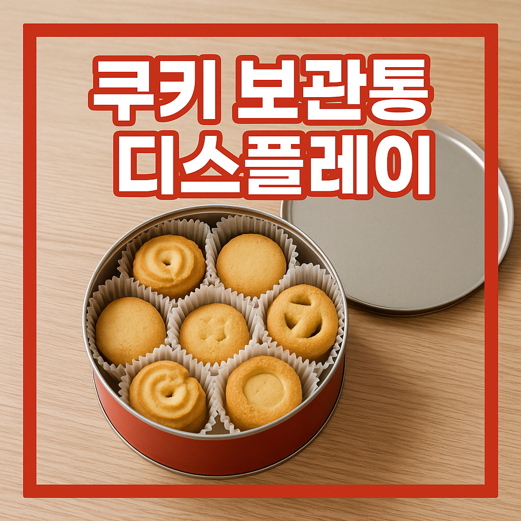 쿠키 보관통 디스플레이