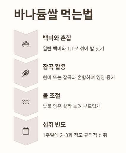 바나듐쌀 먹는법