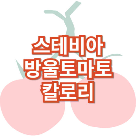 스테비아-방울-토마토-칼로리