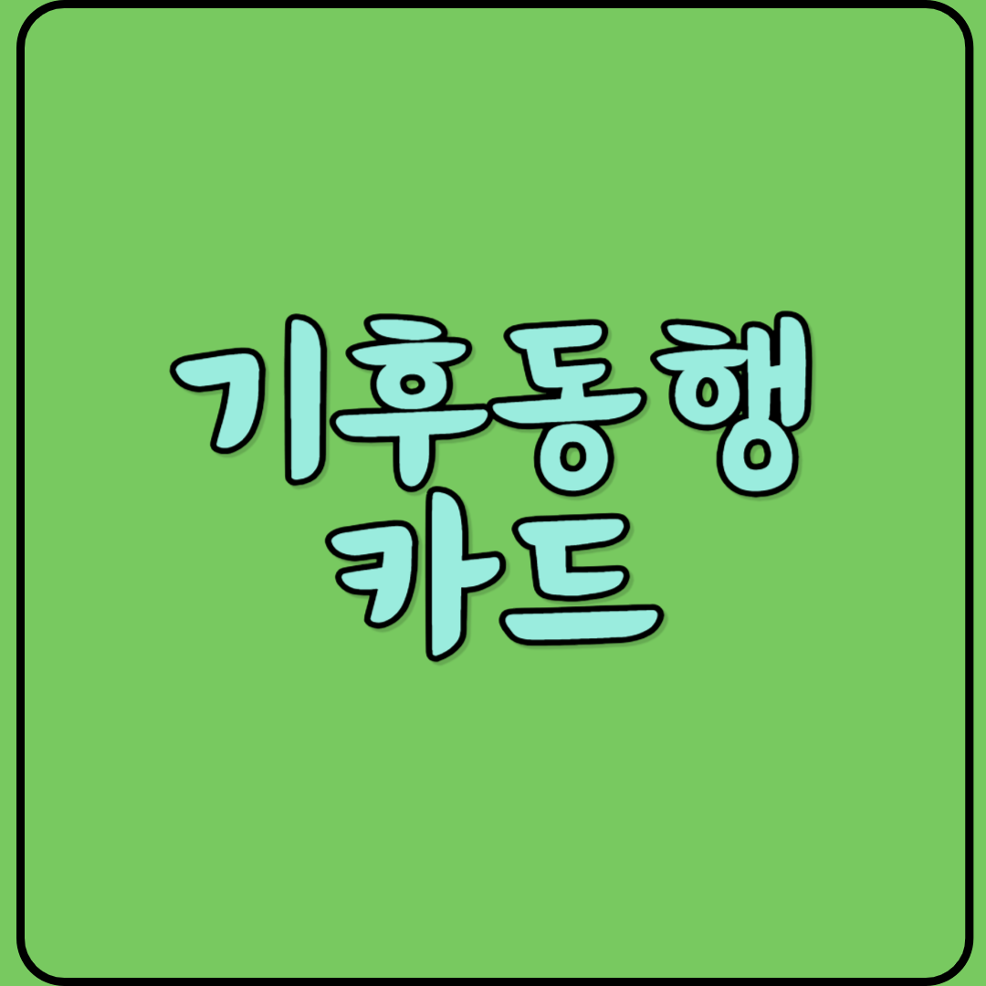 기후동행카드