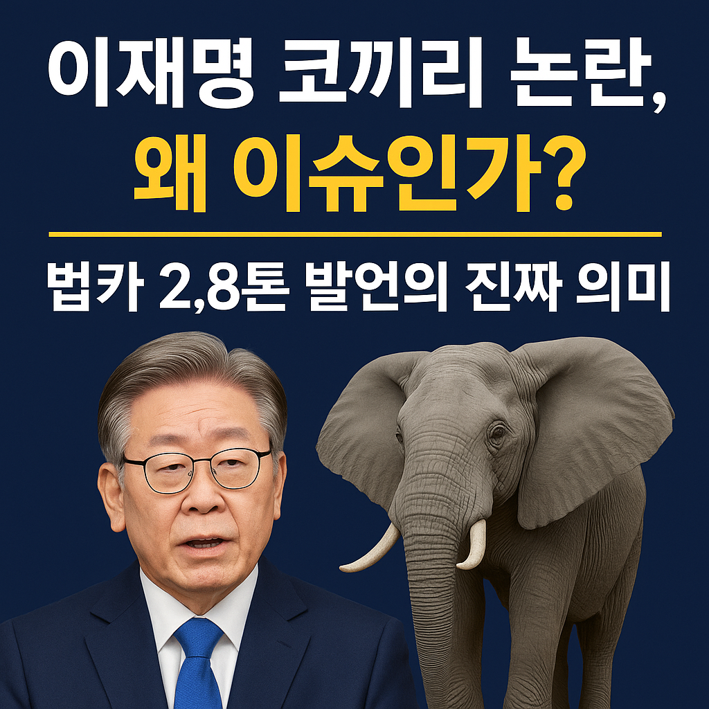 이재명 코끼리 논란, 왜 이슈인가? 법카 2.8톤 발언의 진짜 의미
