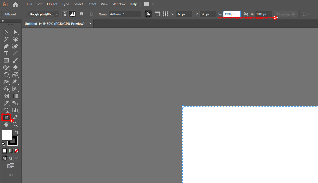 일러스트 캔버스 사이즈 변경 방법4