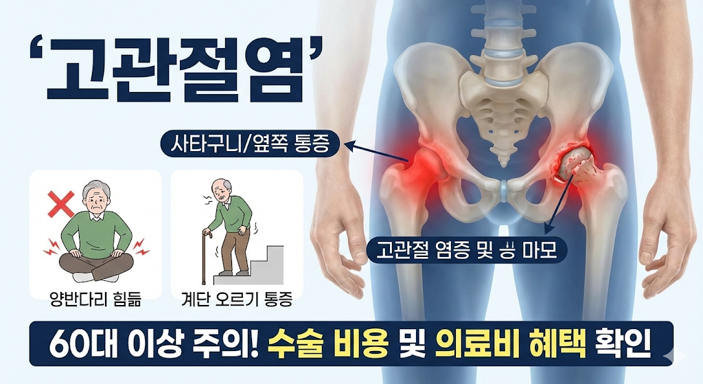 엉덩이 통증 고관절염
