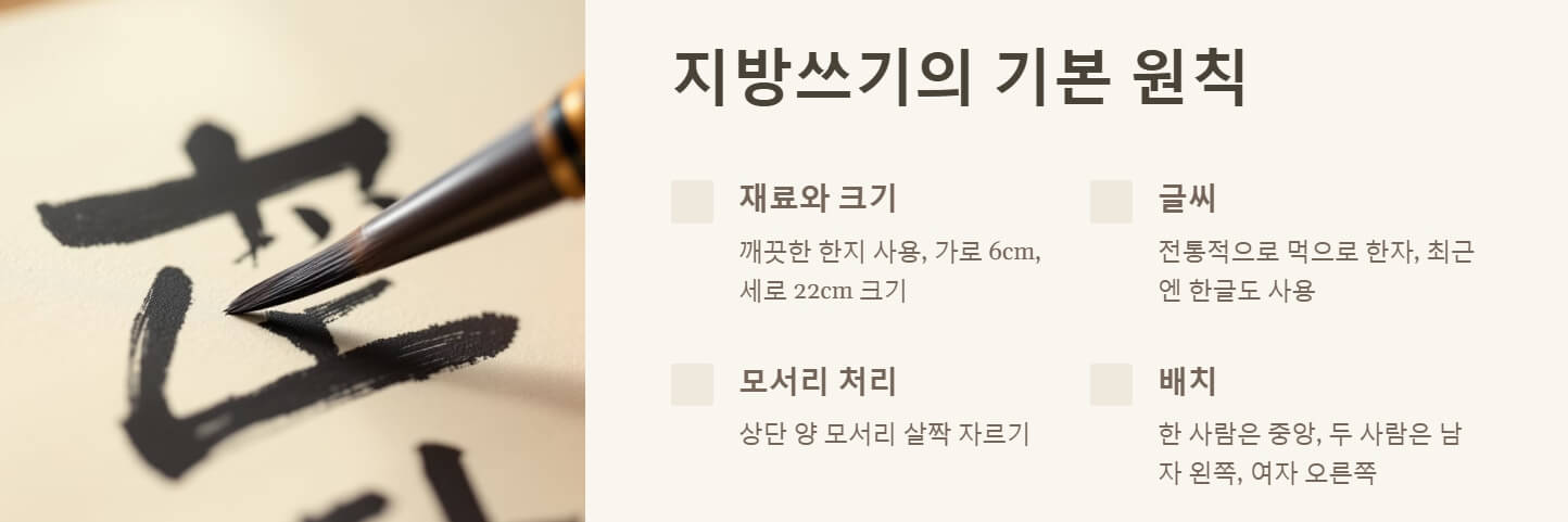 설날 지방쓰는법