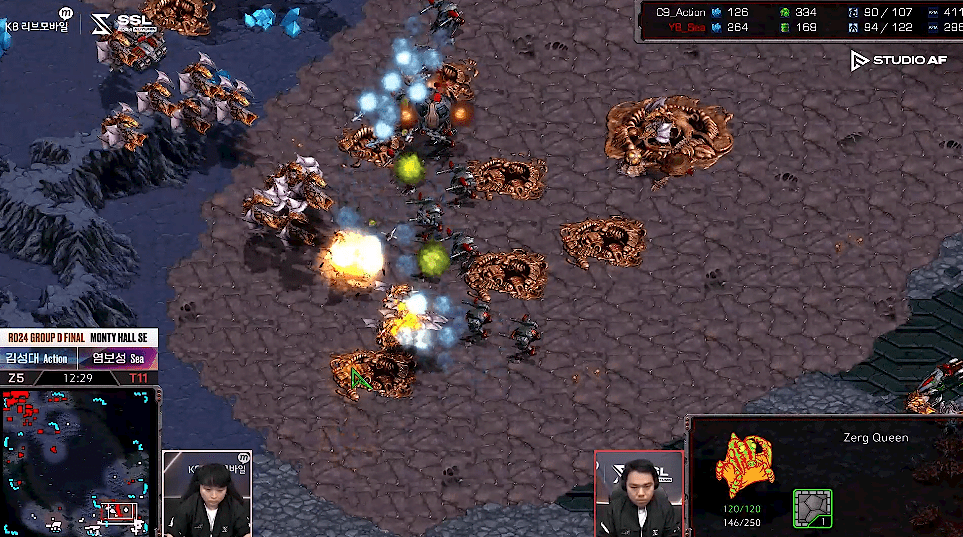 SSL 스타리그 D조 최종전 병력후퇴