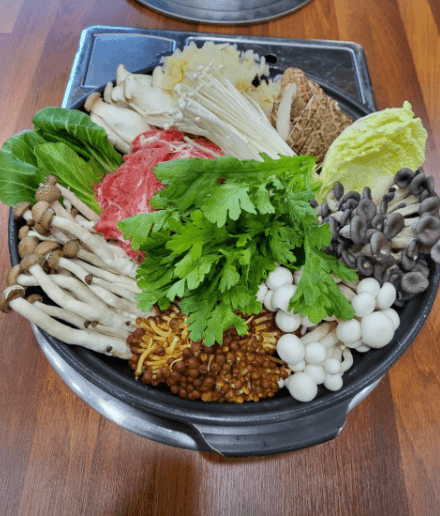 [6시 내고향] 영덕 한우불고기 버섯불고기전골 버섯샤브샤브 맛집 영덕솔향식당